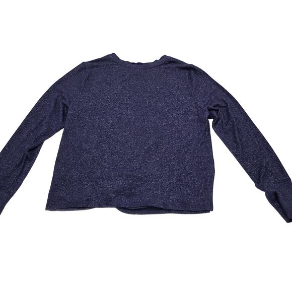 Escape Ruched Front Twist Sweater Purple Women's Size M - Picture 7 of 7